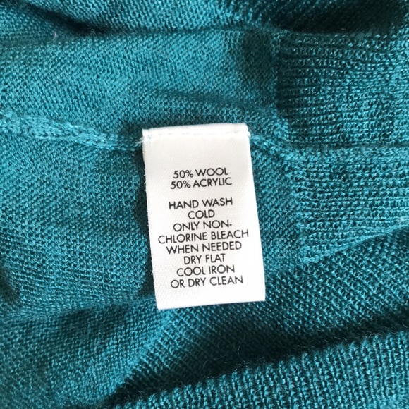 Calvin Klein Roll Cowl Neck Sweater Size Med Wool Irish Green St. Patrick's Day - Picture 9 of 12